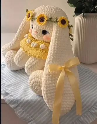 Sunflower Bunny Crochet Pattern