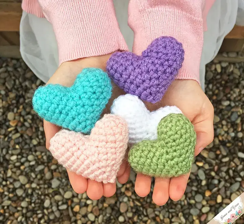 Mini Amigurumi Heart Pattern