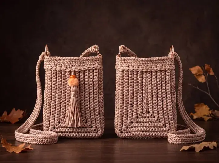 Crocheted Crossbody Bag – Boho Chic Bag