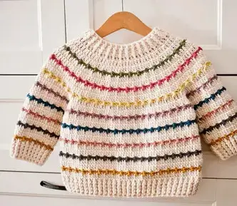 Crochet PATTERN - Rainbow Sweater