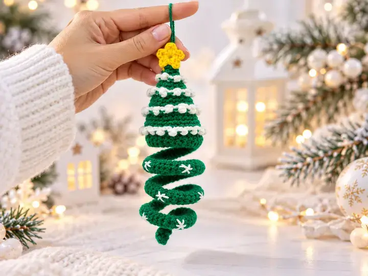 Crochet Spiral Christmas Tree Pattern