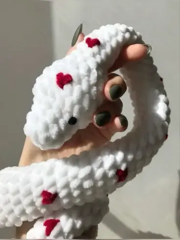 Plush Crochet Snake Pattern