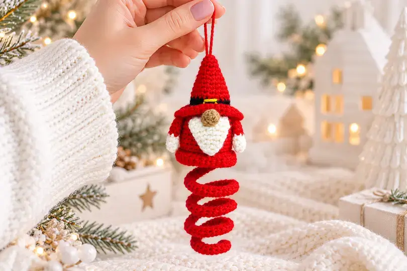 Crochet Spiral Gnome Pattern