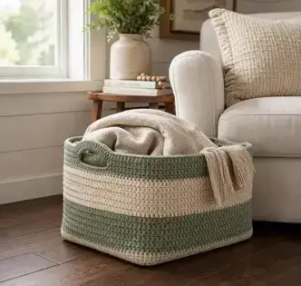 Crochet Storage Basket Pattern