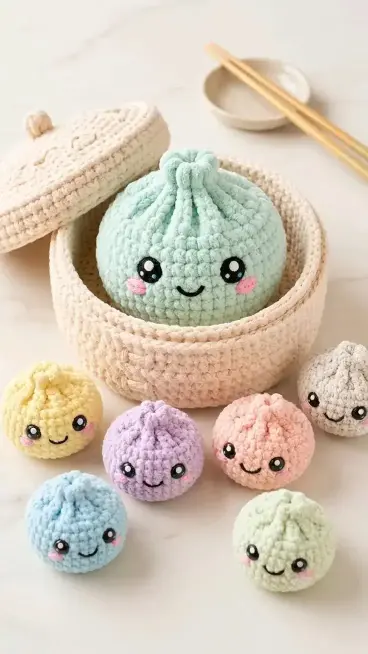 Kawaii Dumpling Crochet Pattern