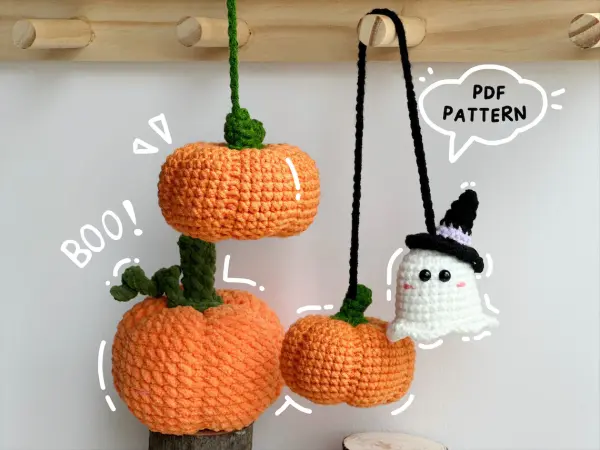 Pumpkin Crochet Pattern, Ghost Crochet Pattern