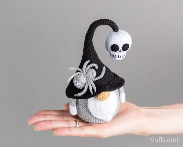 Halloween crochet patterns gnome and spider