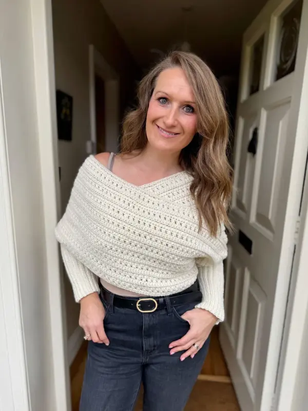 Crochet Sweater Scarf Worsted Weight