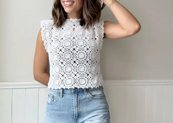 Avenly Granny Square Top