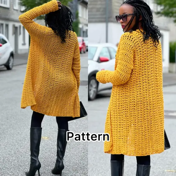 Crochet LightWeight Cardigan Written Pattern