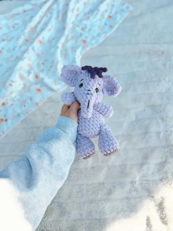 Crochet Mini Elephant Plushie Pattern