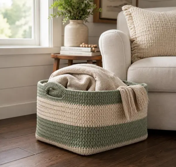 Crochet Storage Basket Pattern