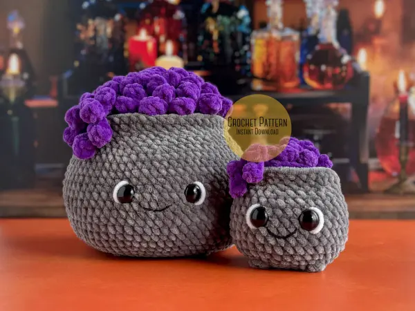 Bundle: Big and Mini Cauldron Crochet Patterns