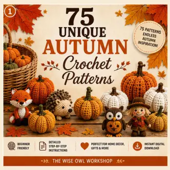 75 Autumn Crochet Patterns Bundle