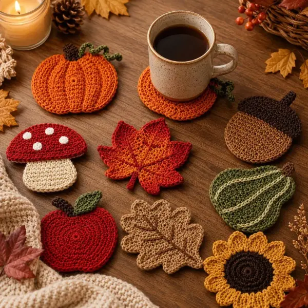Autumn Coaster Crochet Patterns